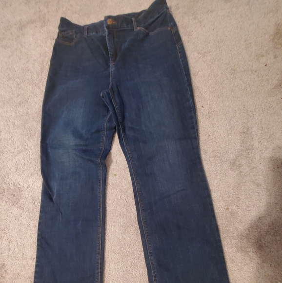 Chico's Women's So Slimming Straight Leg  Demin Wash Jeans  Size ( 1.5)  M-10 - Picture 2 of 7